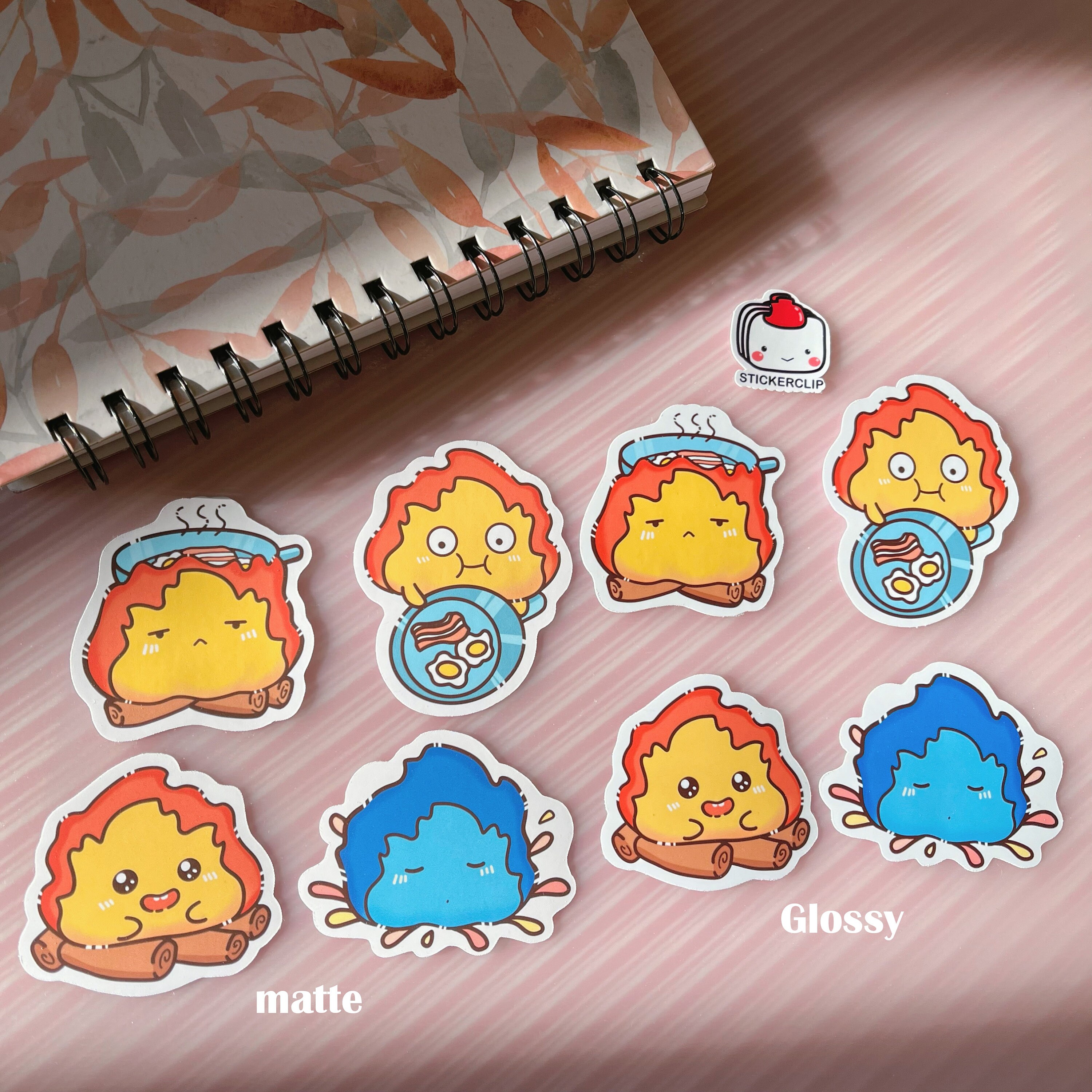 4PCS Fire Stickers, Handmade Inspired Stickers - Etsy