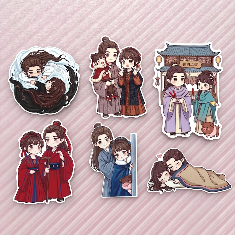 Now 47 Stickers! 14 New Designs Added Chibi Warrior Stickers, POJ ...