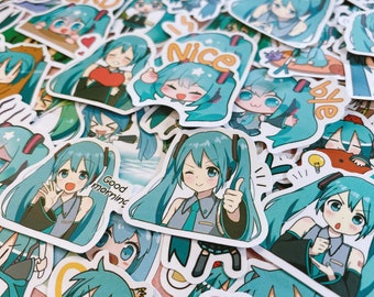 Kawaii Anime Girl Decals,  Chibi Stickers