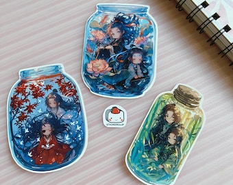 Chibi Danmei Stickers: MDZS, TGCF, SVSSS Laptop Decals