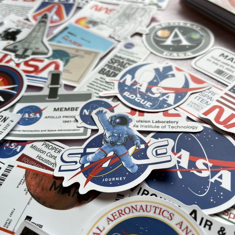 Nasa Sticker Design Nasa Sticker Pack , Astronaut Decals - Etsy