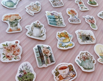 Gemütliche Buch Planer Sticker, Lese Tagebuch Sticker,