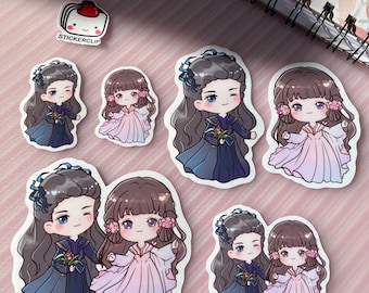 CangLanJue Stickers: XiaoLanhua & DongFangQingCang Chibi Decals