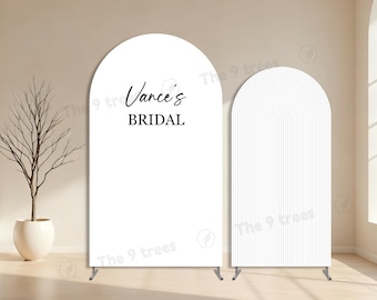 Custom Bridal Shower Backdrop Arch Cover: Photography Background Wedding Ripple Party Decor
