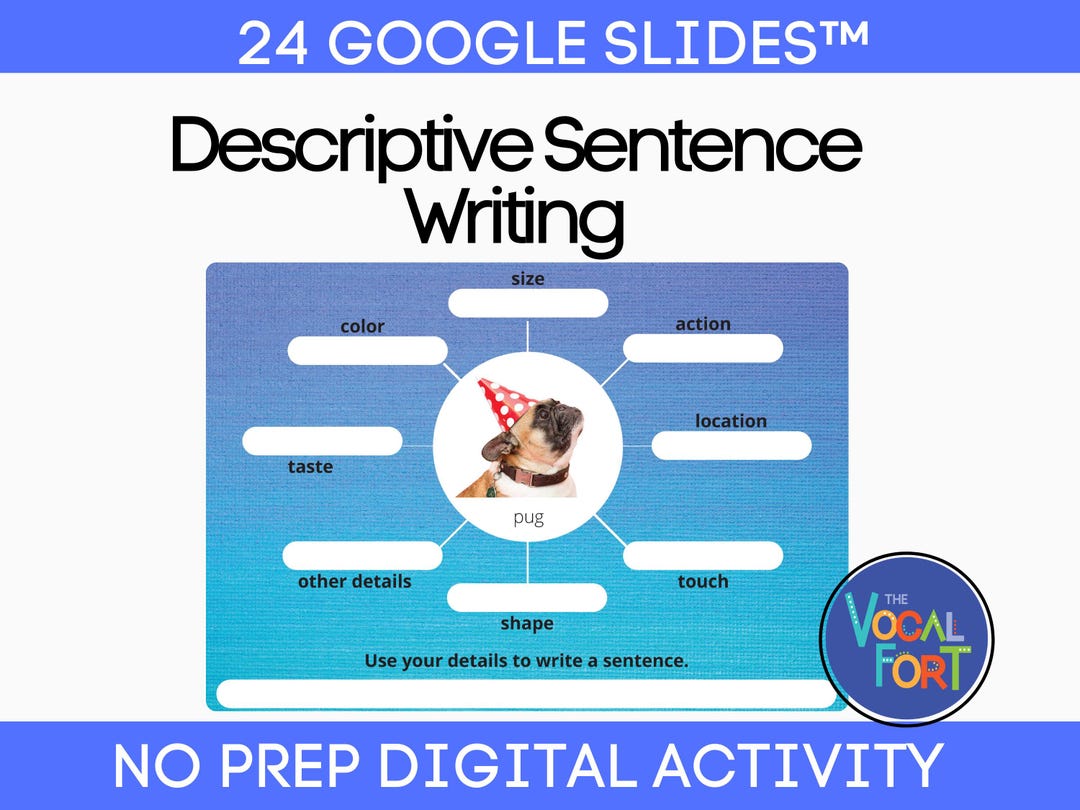 Descriptive Writing Activity: Real Photo Word Webs (google Slides™) - Etsy