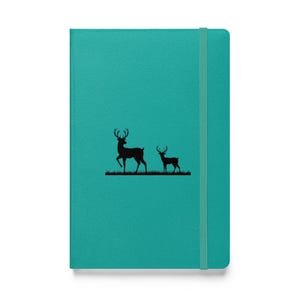 Hardcover bound deer notebook