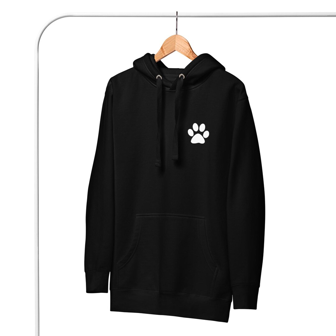 Gold Footprint Paw Men's Hoodie
