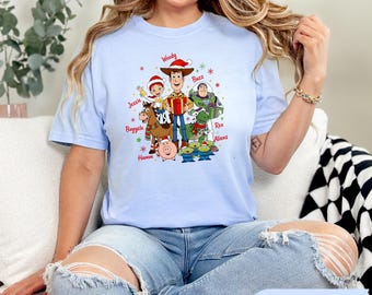 Toy Story Christmas Shirt, Disney Christmas Light T-Shirt, Disney Toy Story Shirt, Christmas Party Shirt, Disney Group Shirt, Pixar Xmas Tee