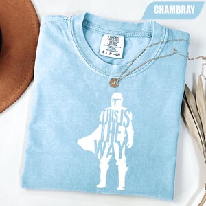 Vintage Grogu Baby Yoda Shirt, Star Wars Mandalorian “This Is The Way” Tee, Galactic Galaxy Edge Fan Gift, Sci-Fi Movie Shirt, Trendy Shirt image 5
