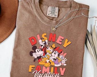 Camiseta de vacaciones familiares de Disney, camiseta de viaje familiar de Disney, camisetas a juego de Disney, camiseta de vacaciones familiares, camiseta de vacaciones de Mickey y sus amigos