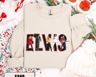 Elvis Sweatshirt Rundhalsausschnitt, Elvis Presley Hoodie, Elvis Presley Geschenk, Elvis Presley Merch, Geschenk für Elvis Presley Fan, Rock And Roll Pullover