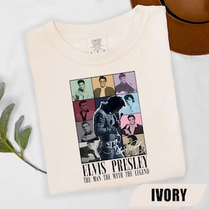 Elvis Presley Official Elvis Neon Sign T-Shirt - Design Officiel Vintage