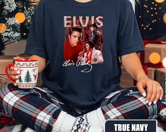 Camiseta vintage de Elvis Presley de los años 90 Comfort Colors®, camiseta del Rey del Rock, regalo para fans del rock and roll, regalo de Elvis Presley