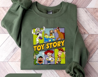 Sudadera de Toy Story, sudadera de Disney Pixar Woody Buzz Alien con cuello redondo, camiseta "Tienes un amigo en mí", sudadera con capucha de Disney Trip, suéter de Disney Friends