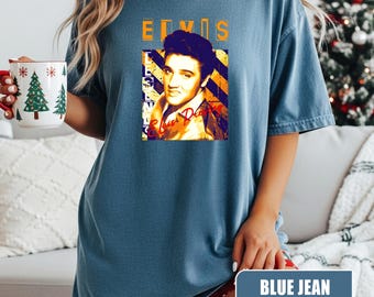 Comfort Colors® Elvis Presley-shirt, Elvis Presley-concert-T-shirt, Elvis Presley-muziekt-shirt, Elvis Presley-cadeau, cadeau voor Elvis Presley-fan