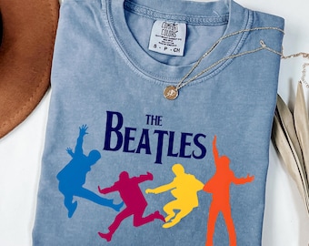 The Beatles Colorful Shirt, Vintage Beatles Shirt, The Beatles Fan T-Shirt, Beatles Gift, Rock and Roll Tee, Retro Music Shirt, Gift For Her