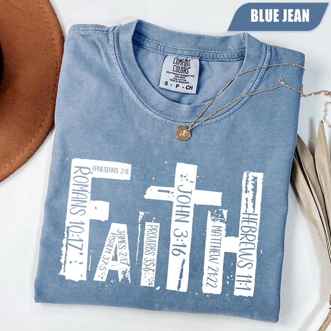 Faith Christian Shirt, Bible Verse T-shirt, Womens Religious Shirt ...