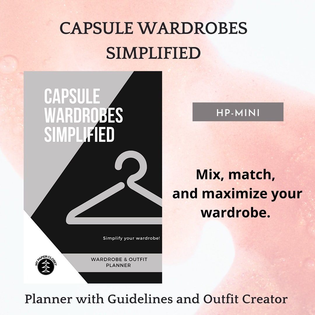 Capsule Wardrobes Simplifiedcapsule Wardrobe Bookoutfit Etsy