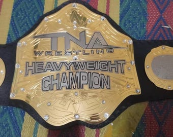 TNA Heavyweight Championship Replica Belt | 2mm Solid Brass Plates | Adult Wrestling Title | Collector Fan Gift