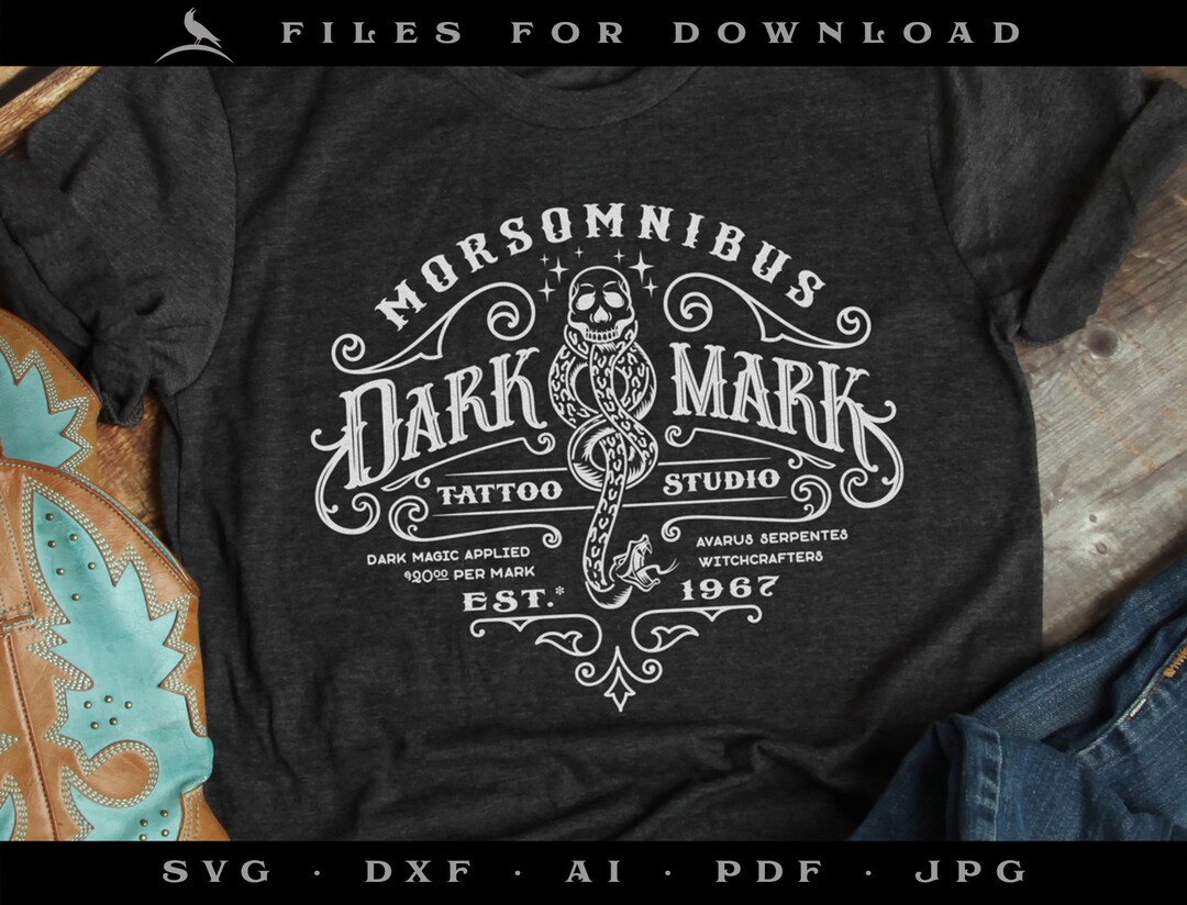 Full Set of Dark Arts tattoo Studio Designs in Digital Format for