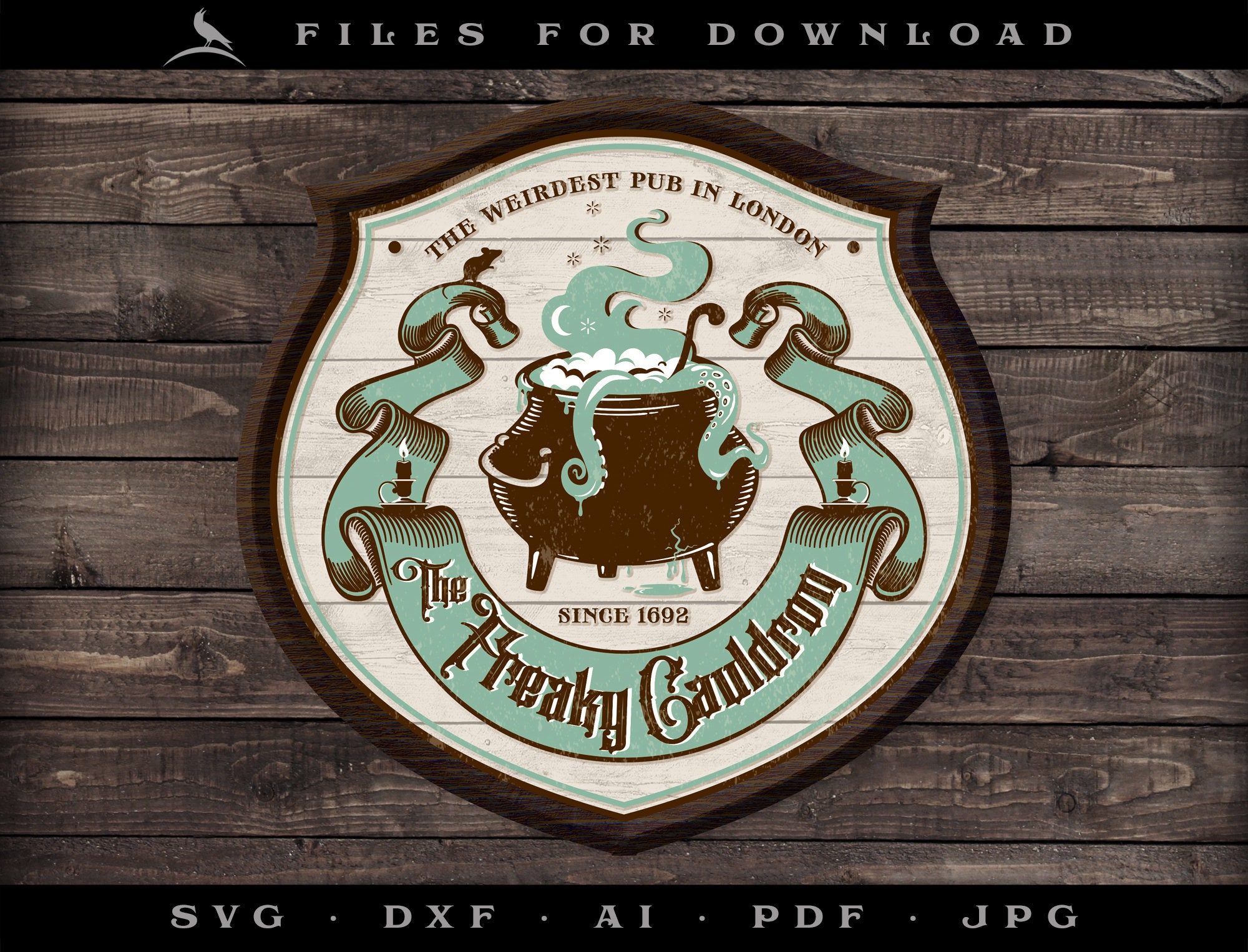 Leaky Cauldron Sign Printable