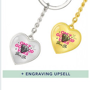 Graphic key ring