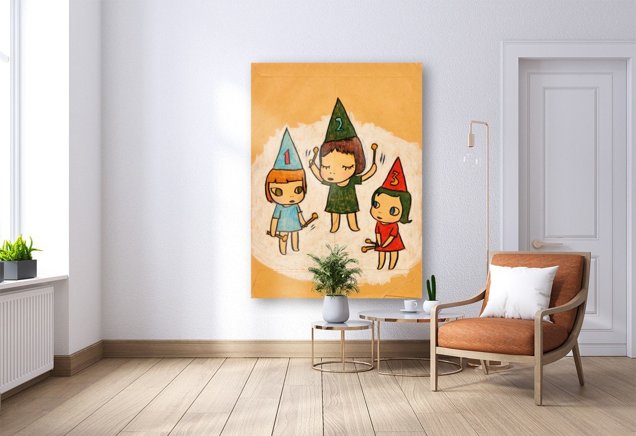 奈良美智 123 Drumming girls Yoshitomo Nara Yoshitomo Nara 123 Drumming Girl Collectible Object – LACMA