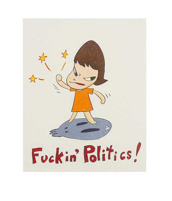 8K HD Yoshitomo Nara fuckin Politics 奈良美智 High - Etsy