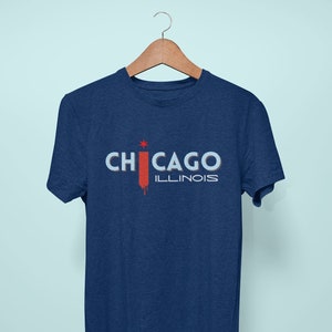 Chicago T-shirt Classic Chicago Flag Shirt