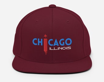 Chicago Classic Snapback Hat Chicago Flag Hat