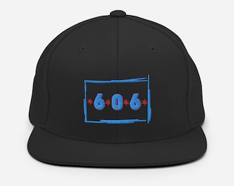 Chicago Classic Snapback Hut 606 Chicago Flagge Hut