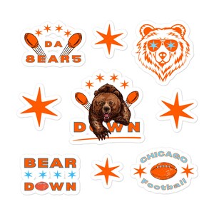 Chicago Bear Football Multi-Pack Sticker