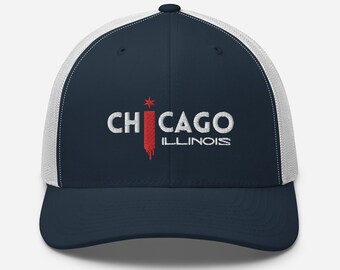 Chicago Trucker Hut Chicago Flag Cap