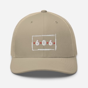 Chicago 606 Trucker Cap Chicago Flag Hat
