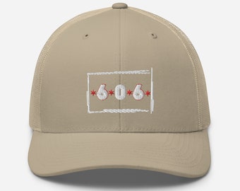 Chicago 606 Trucker Cap Chicago Flag Hat