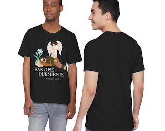 Camiseta de San José Durmiente / Ropa Católica para Hombre y Mujer / Regalo Religioso Cristiano / Devoción a San José Dormido
