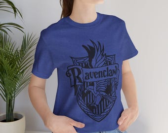 Camisa de la Casa Raven / Camisa con el escudo de la escuela de magia / Manga corta unisex