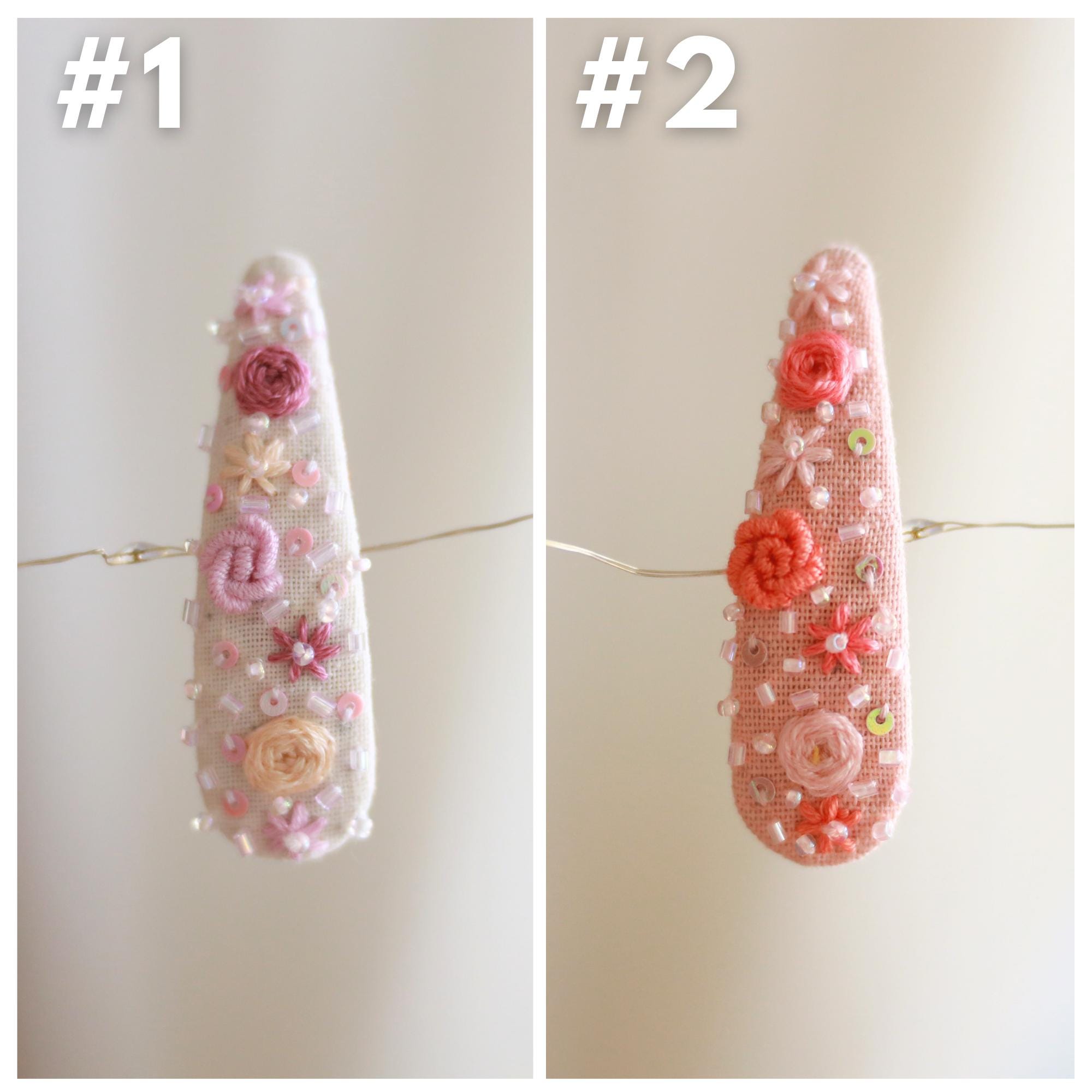 Hair accessories handmade barrettes with embedded embellishments Tiara Hair Barrettes main image 4