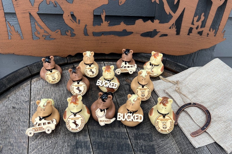 bronco ducks duck tag for bronco rubber horse ducks youve been bucked bronco bucking bronco rubber ducks for bronco duck tag gift