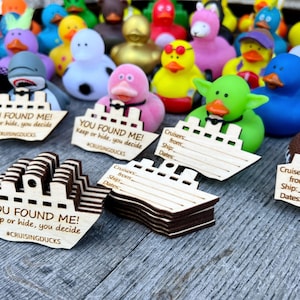 cruise ducks cruising tag custom souvenir family gift