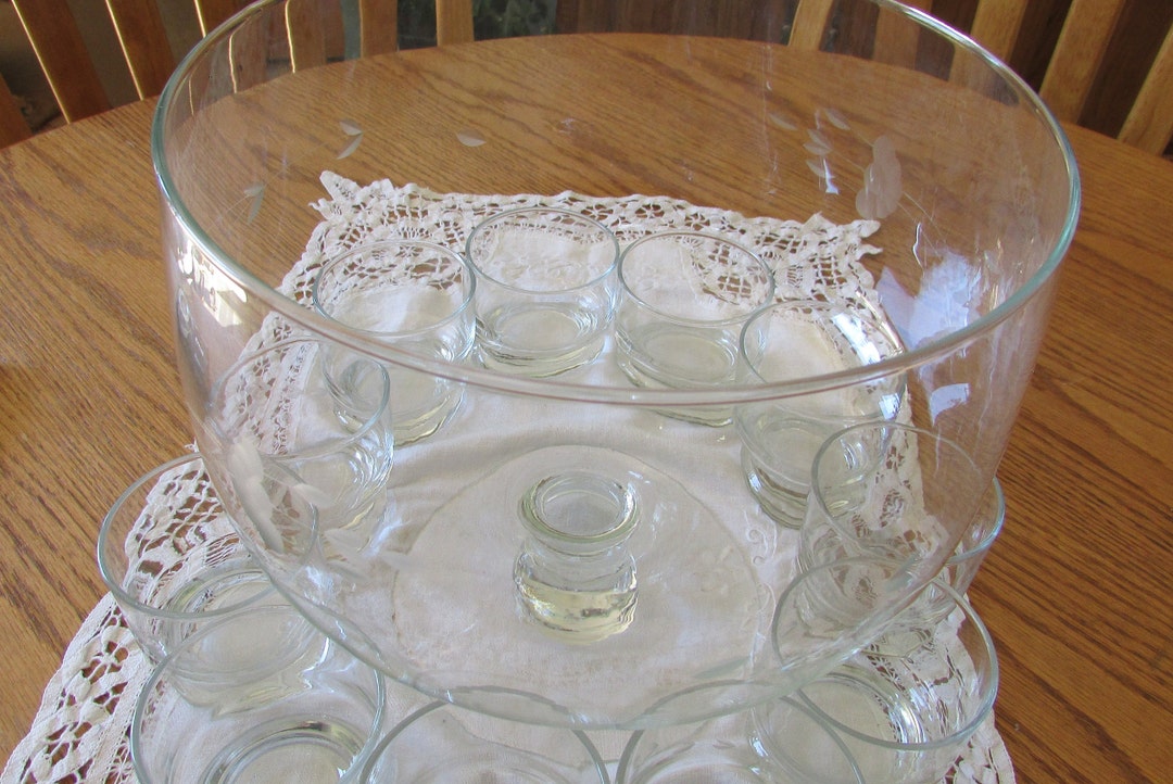 Princess House Punch Bowl Set Etsy