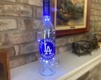Los Angeles Dodgers wine bottle light (battery operated)