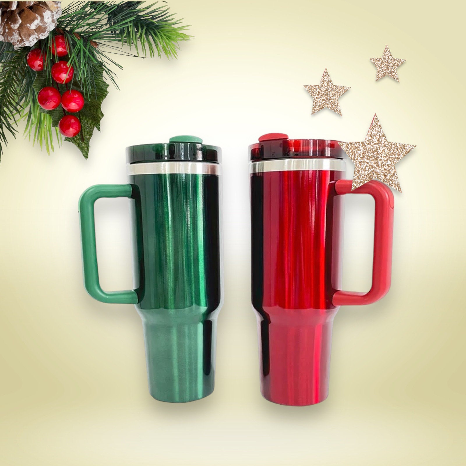 Christmas Leopard Grinh Red Green 40 Oz Tumbler with Handle and Straw,  Large Big Stainless Steel Vac…See more Christmas Leopard Grinh Red Green 40  Oz