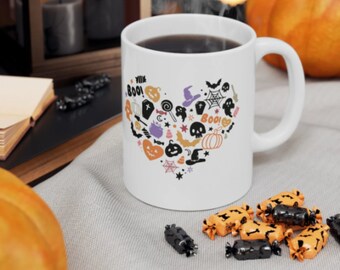 Halloween Mug | Halloween Gift | Spooky Coffee Cup | Fall Coffee Mug | Coffee Lover Gift | Cute Autumn Mug | Fall Decor