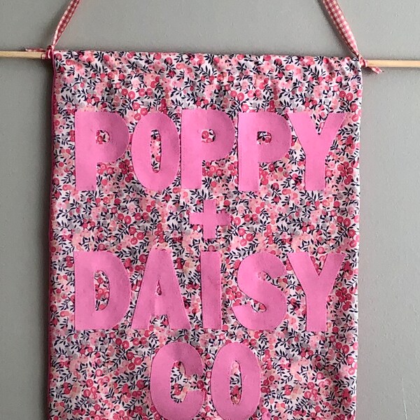 Fabric Name Banner Etsy
