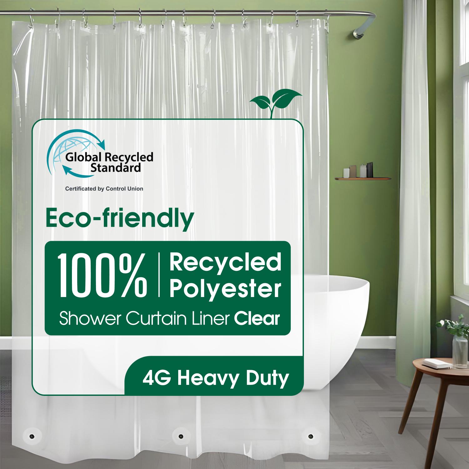 BH Eco-friendly Recycled PEVA Shower Curtain Liner – Waterproof