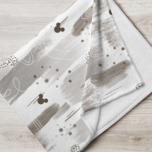 Subtle Mickey Throw Blanket | Cute Disney Throw Blanket
