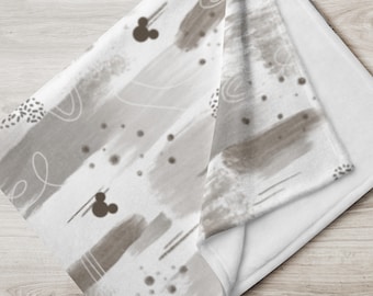 Subtle Mickey Throw Blanket | Cute Disney Throw Blanket