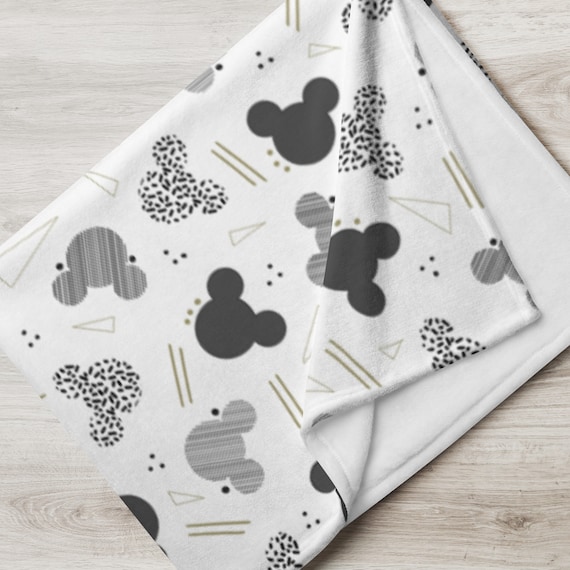 Mickey Throw Blanket Disney Throw Blanket Etsy