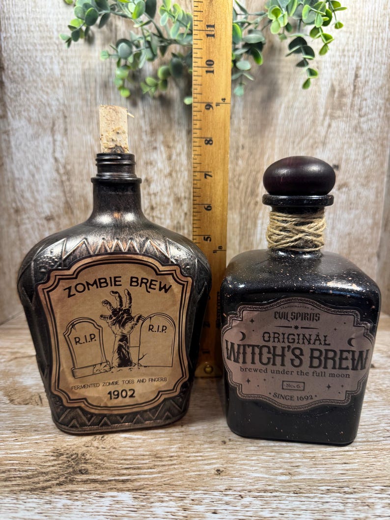 Bouteilles de potion d'Halloween, décoration effrayante d'apothicaire image 4